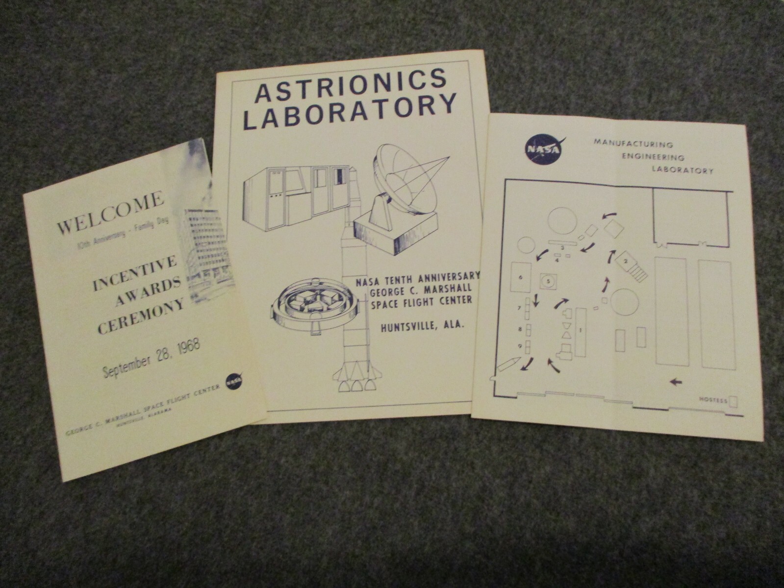 1968 NASA LOT MSFC 10TH ANNIV ASTRIONICS & MFG ENGINEERING LABORATORY PROGRAMS