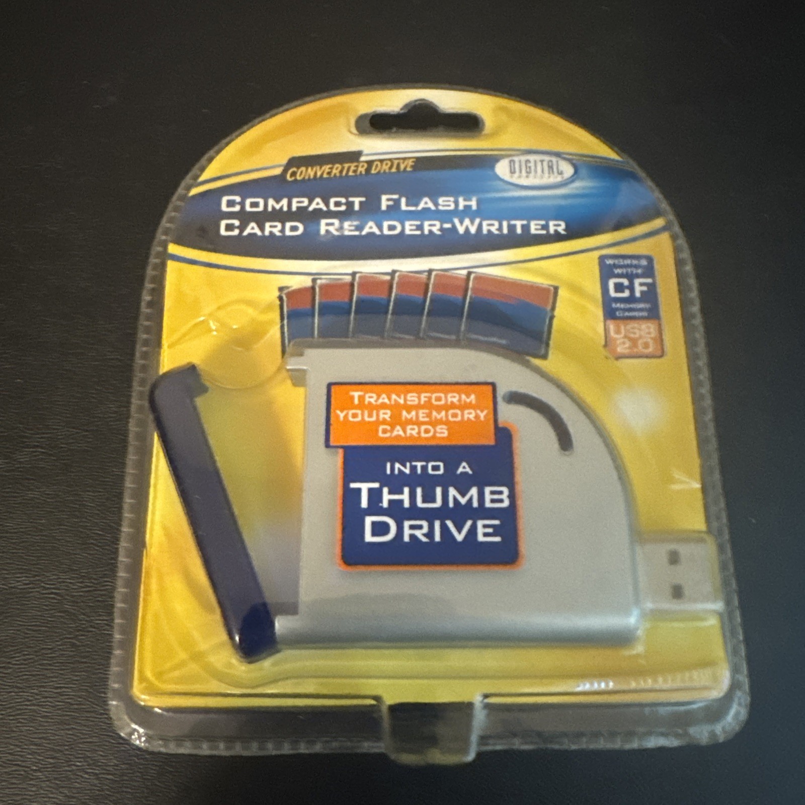New DIGITAL CONCEPTS Converter Compact Flash CF Card Reader-Writer CR-10TD-R