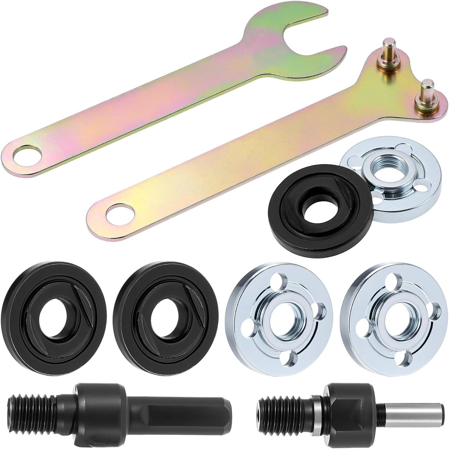 Drill Angle Grinder Adapter Conversion Kit, with 6Mm and 10Mm Mandrel Arbors 3 S
