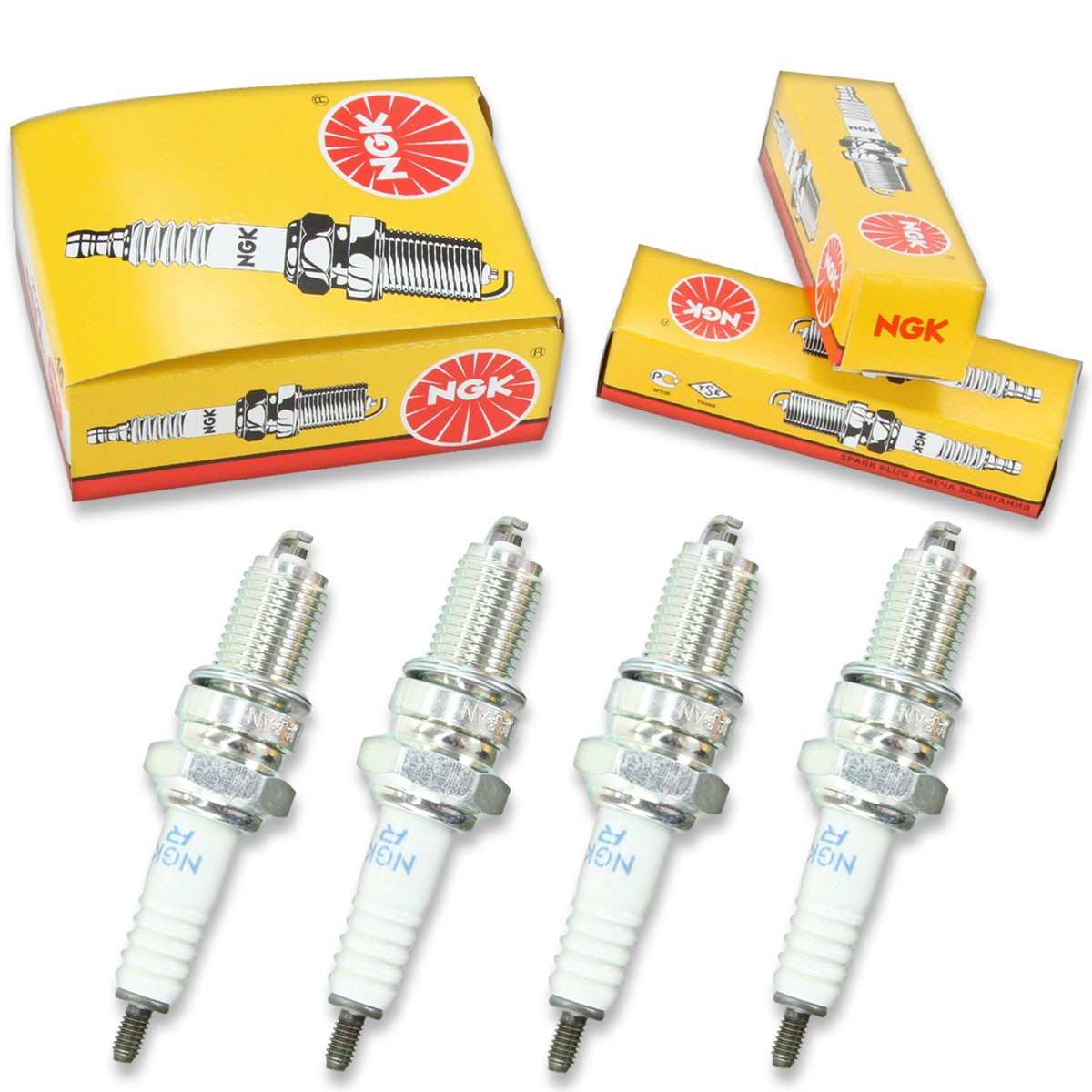 4pcs 05-06 Triumph Bonneville NGK Standard Spark Plugs Kit Set Engine dn
