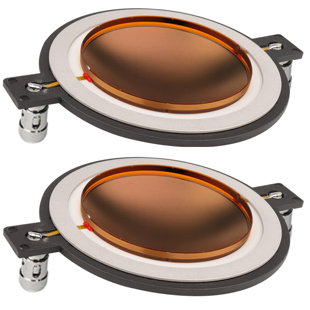 2Pack Diaphragm Replacement 74.5mm Titanium Coil Driver 8 ohm Speaker DE800