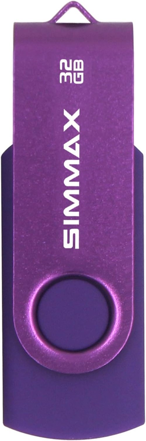 Elegant 32GB USB 2.0 Swivel Thumb Drive - Lightweight Flash Storage Solution