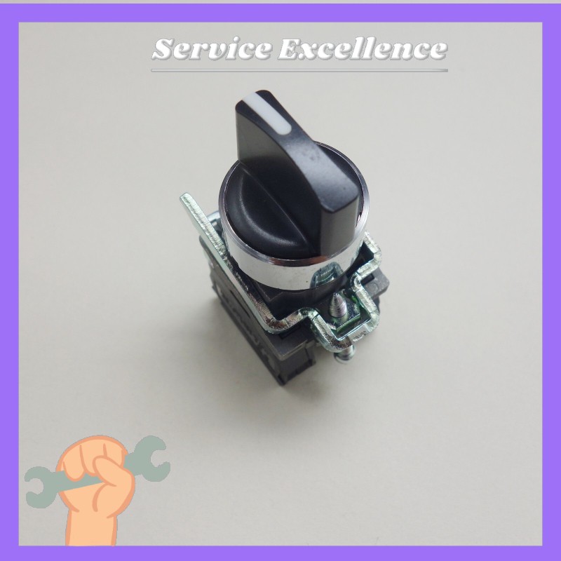 NEW 2PCS 22mm Select Maintain 2 Position Fits XB4BD25 Selector Switch 1NO,1NC
