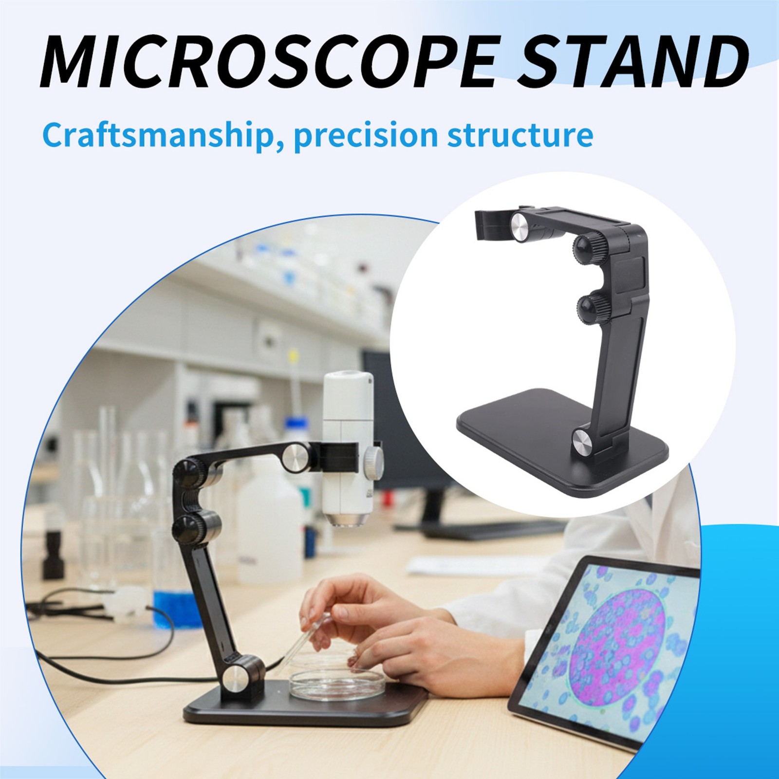 Microscope Stand Foldable and Adjustable Angle Suitable for Wifi Digital2310