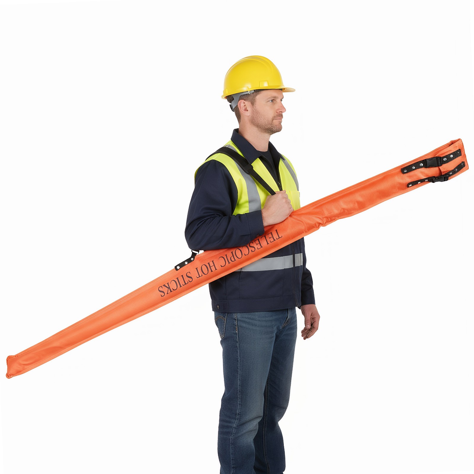 220KV 6m 4 Sections Electrical Hot Stick Telescopic Operation Pull Rod
