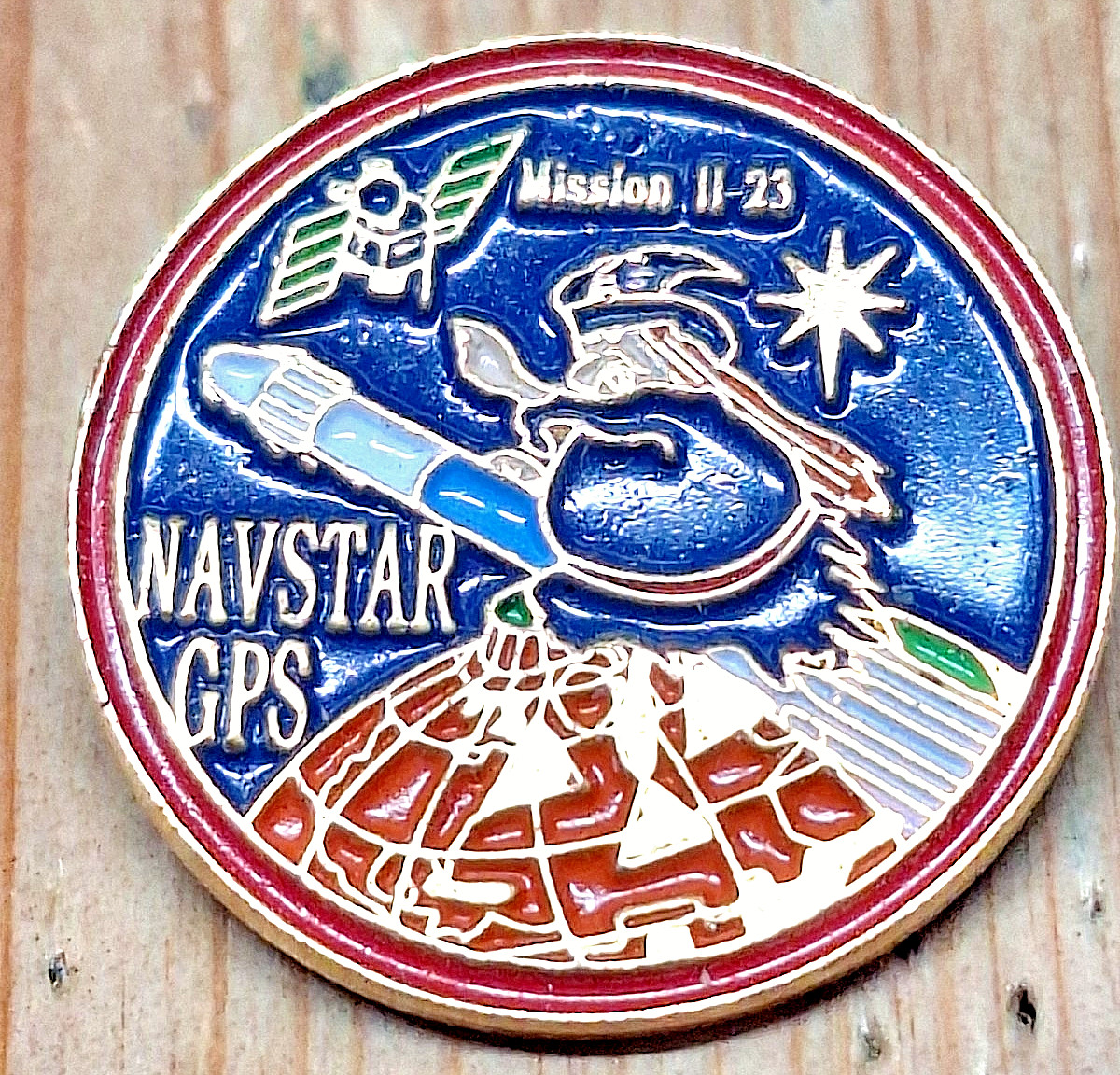 NAVSTAR GPS MISSION  11-23 SOUVENIR PIN