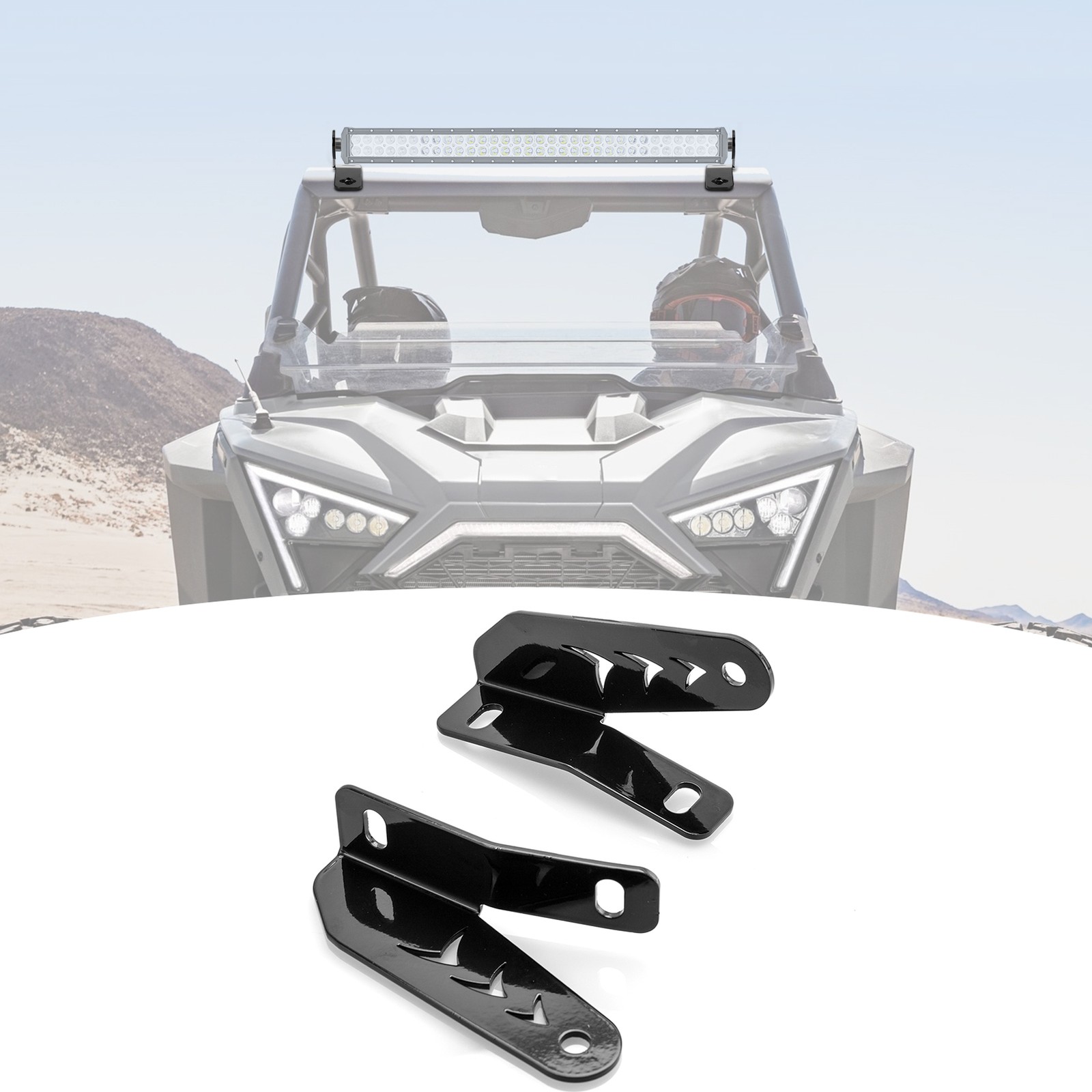 Roof 30" Straight/Curved Light Bar Brackets For Polaris RZR PRO S/S 4 2026+