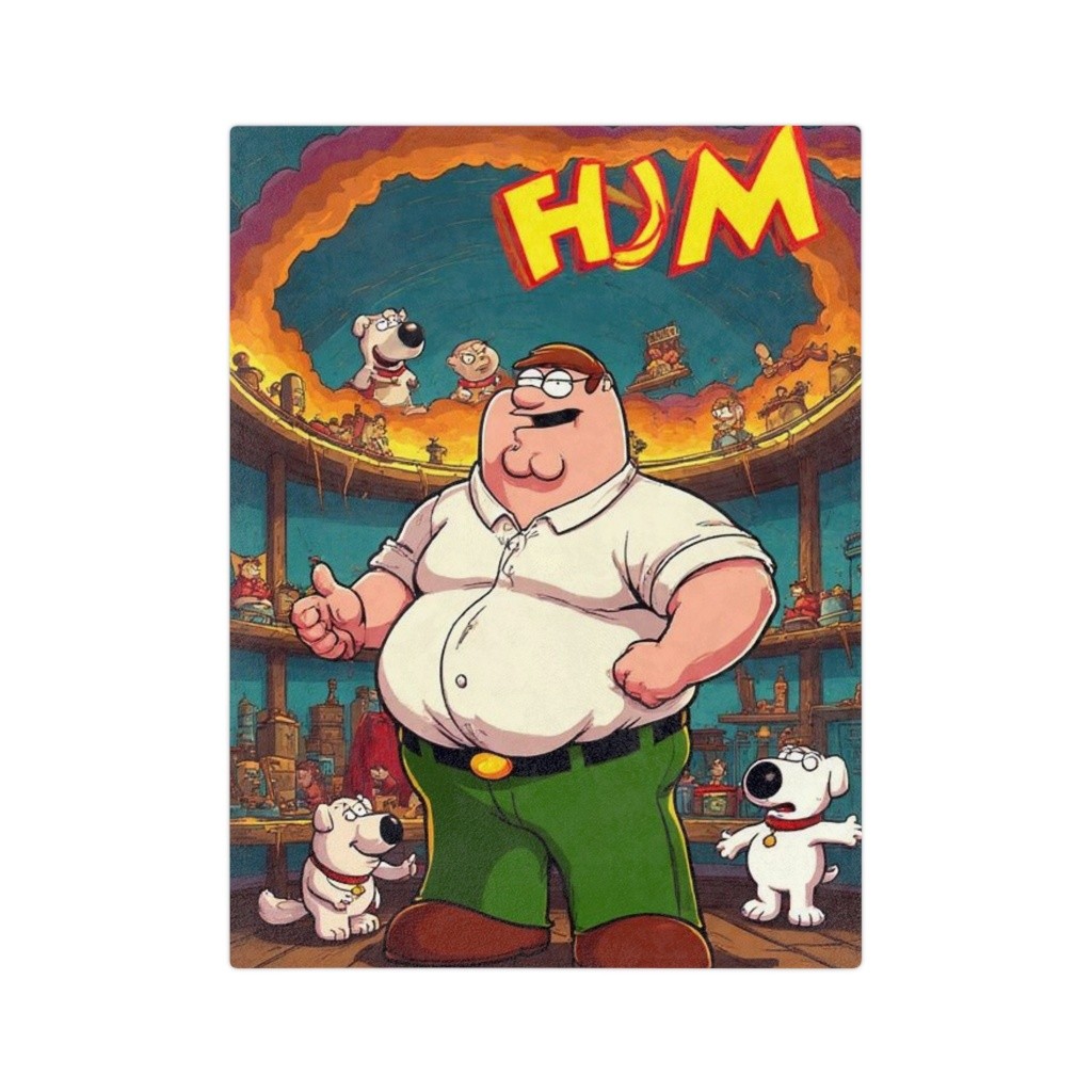 Peter Griffin Family Guy Stylized Fleece Blanket