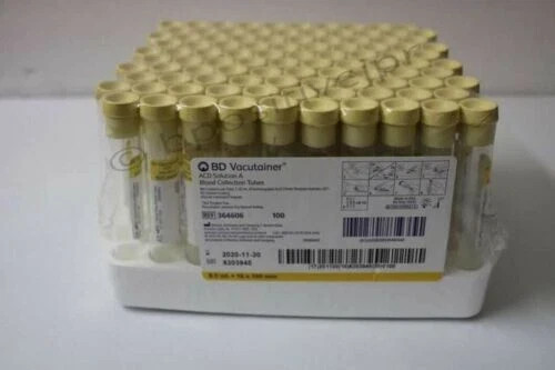 Platelet Rich Plasma LIQUID ACD TEST TUBES ( 8.5ML ) PACK OF 10 TUBES BD+ 364606