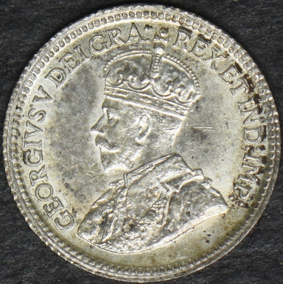 1914 Canada Silver 5 Cents - ✪COINGIANTS✪