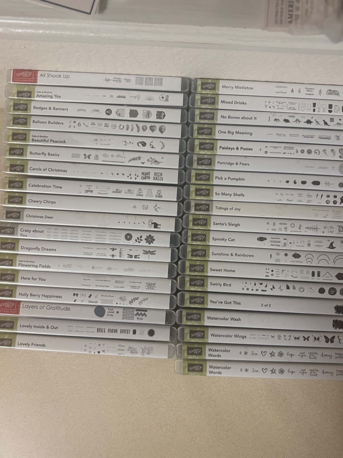 $7.00 Each YOUR CHOICE Stampin' Up! Stamp Sets, Cling and photopolymer
