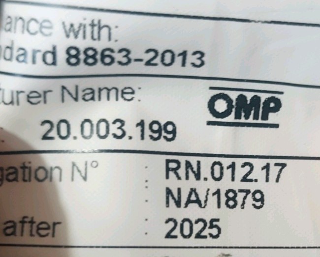 OMP Racing Net NA1879 Right Side For GT3