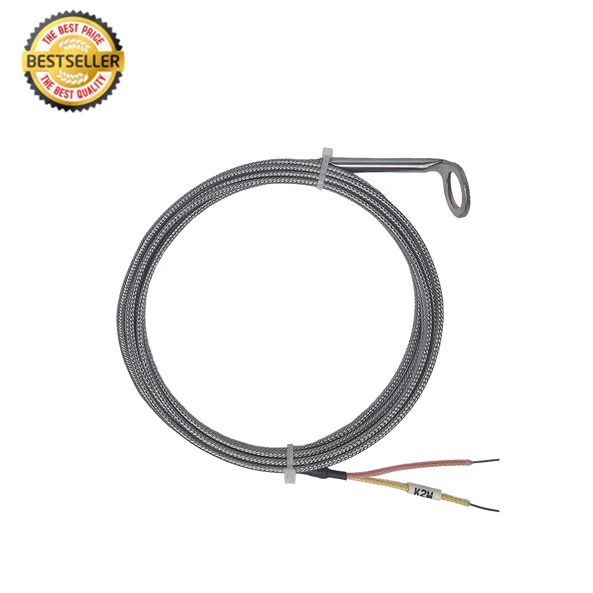 Cylinder Head Temperature Sensors Angled Bend CHT 12mm id Washer 3 -16 ft Cable