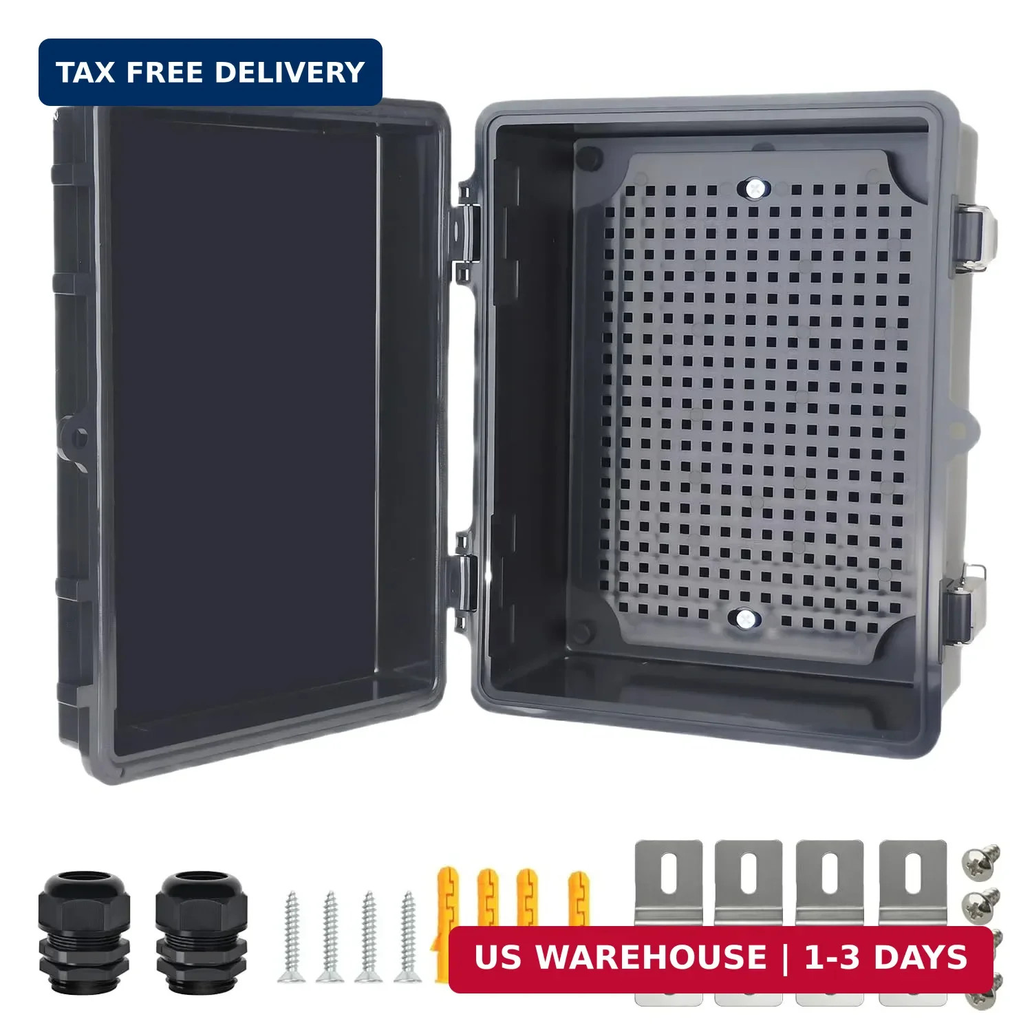 Electrical Junction Box, IP67 Waterproof Outdoor Box ABS Plastic Enclosure with