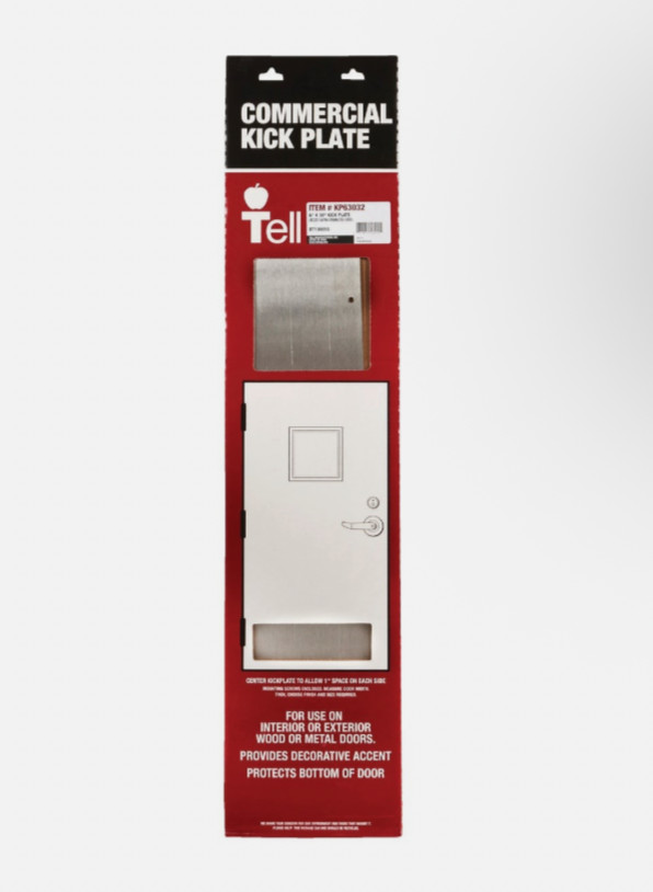 Tell 6 In. x 30 In. Stainless Steel Kick Plate DT100055 Tell DT100055