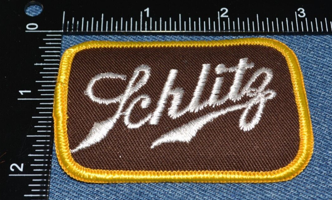 Original Vintage 70s Schlitz 3" Patch Beer Ale Brew Retro Nice Cool