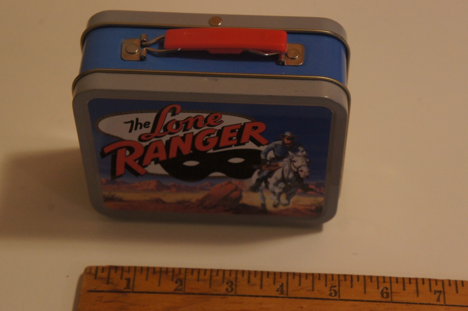 Vintage The Lone Ranger Mini Tin Lunch Box 2001 Cheerios 60th Anniversary Tin