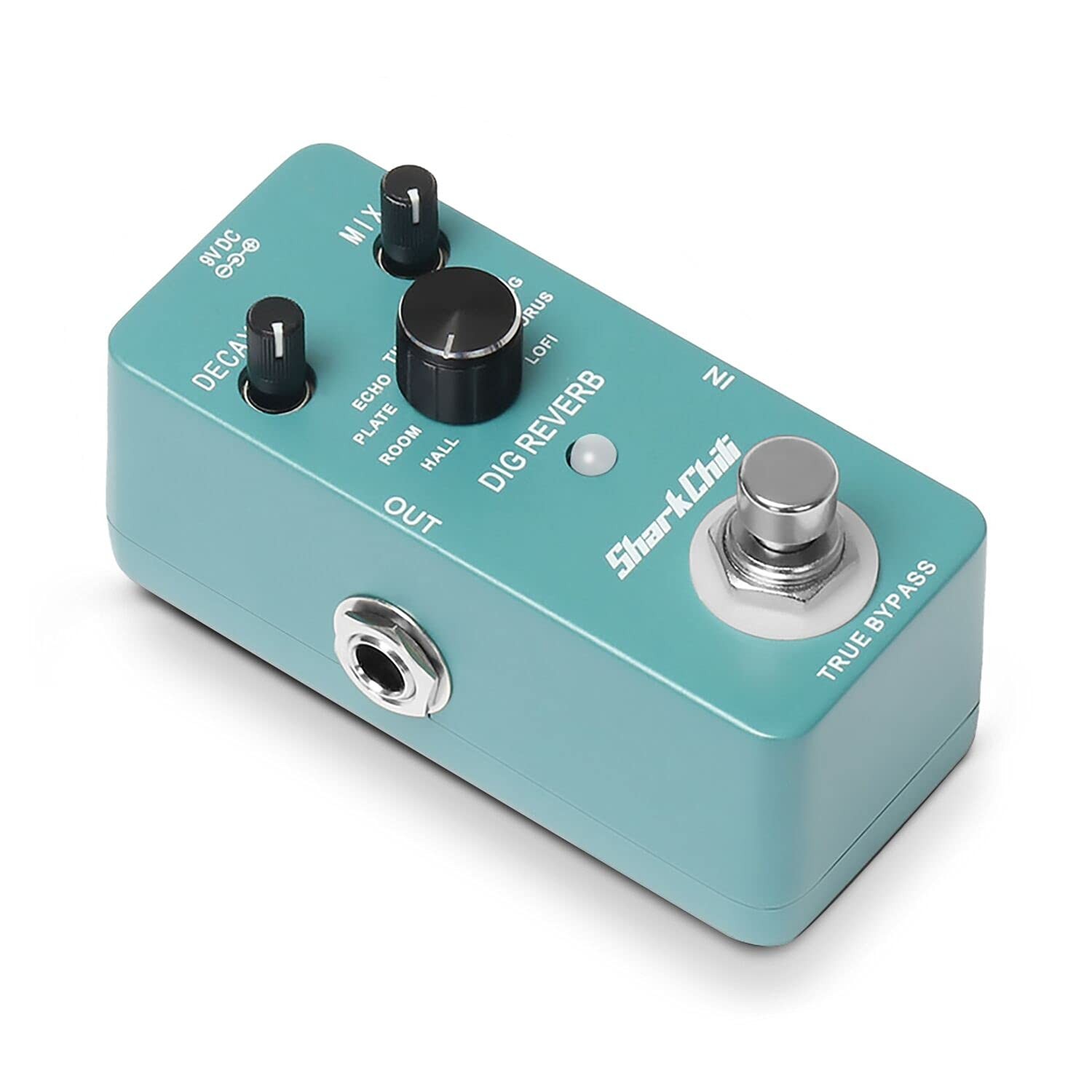 SharkChili Electric Guitar Single Effect Reverb Pedal True Bypass DIG REVERB ...