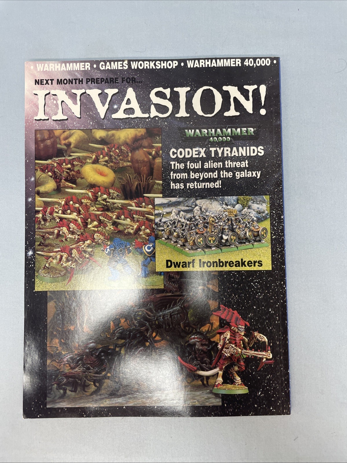 Warhammer Games Workshop White Dwarf Magazine 252 With WH Playsheet Attached