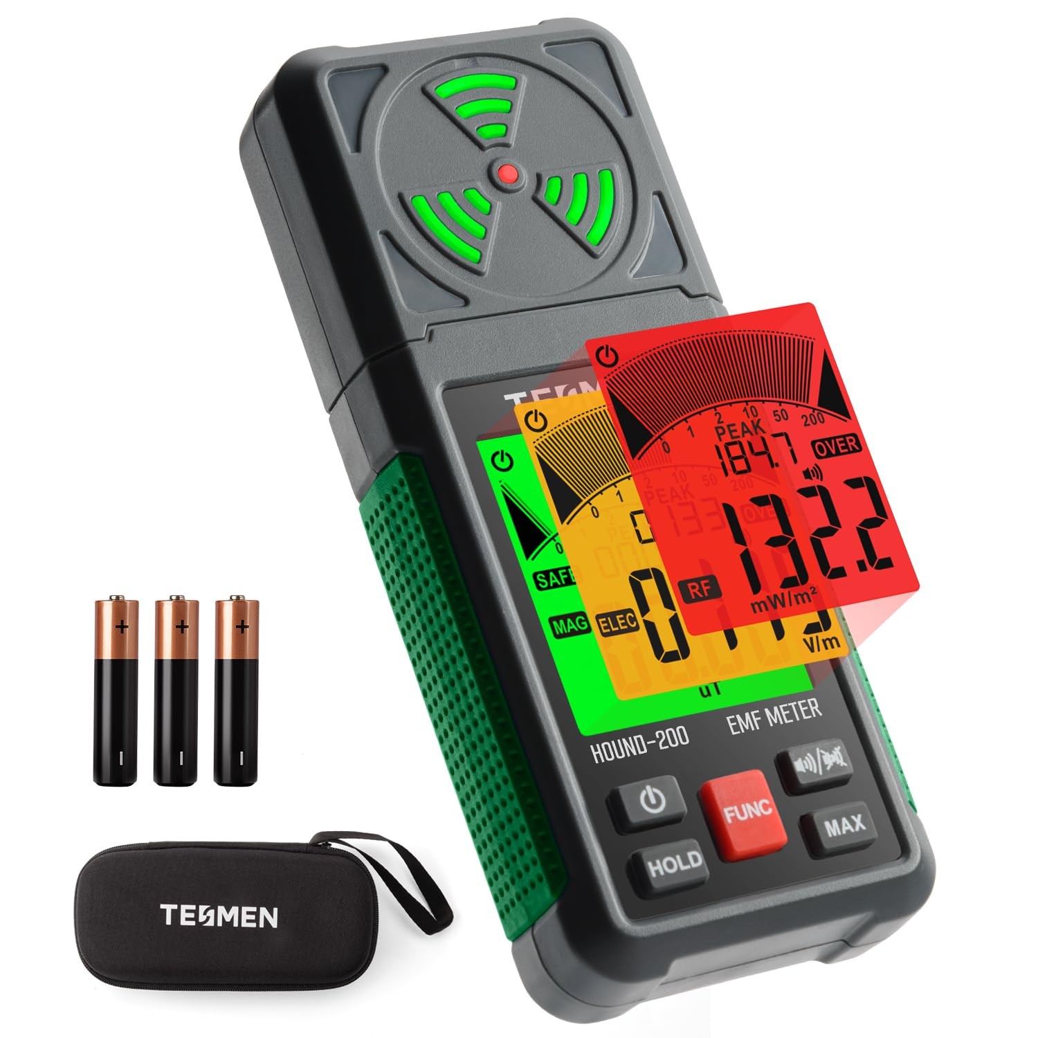 Portable EMF Radiation Detector Field Meter