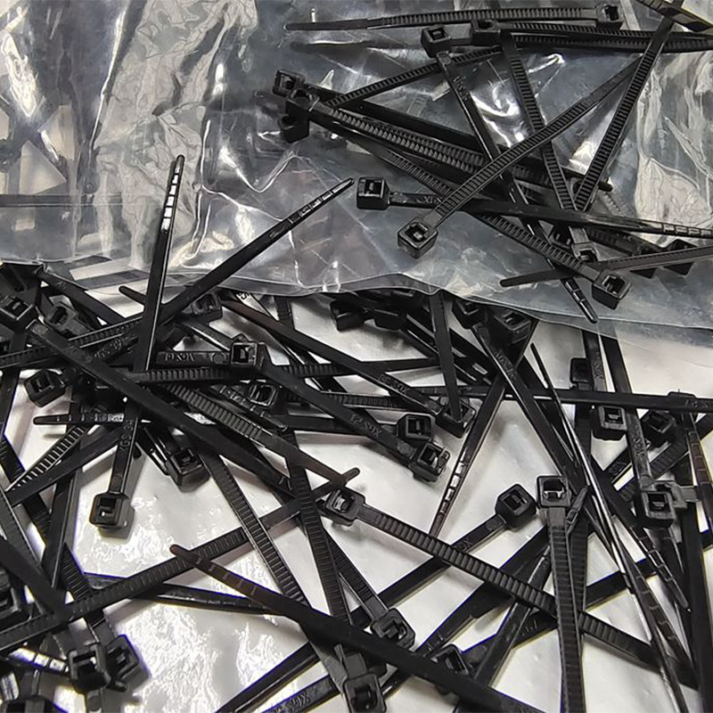 Self-Locking Plastic Nylon Cable Ties Nylon Zip Tie Wraps Black Width:2.5mm-15mm