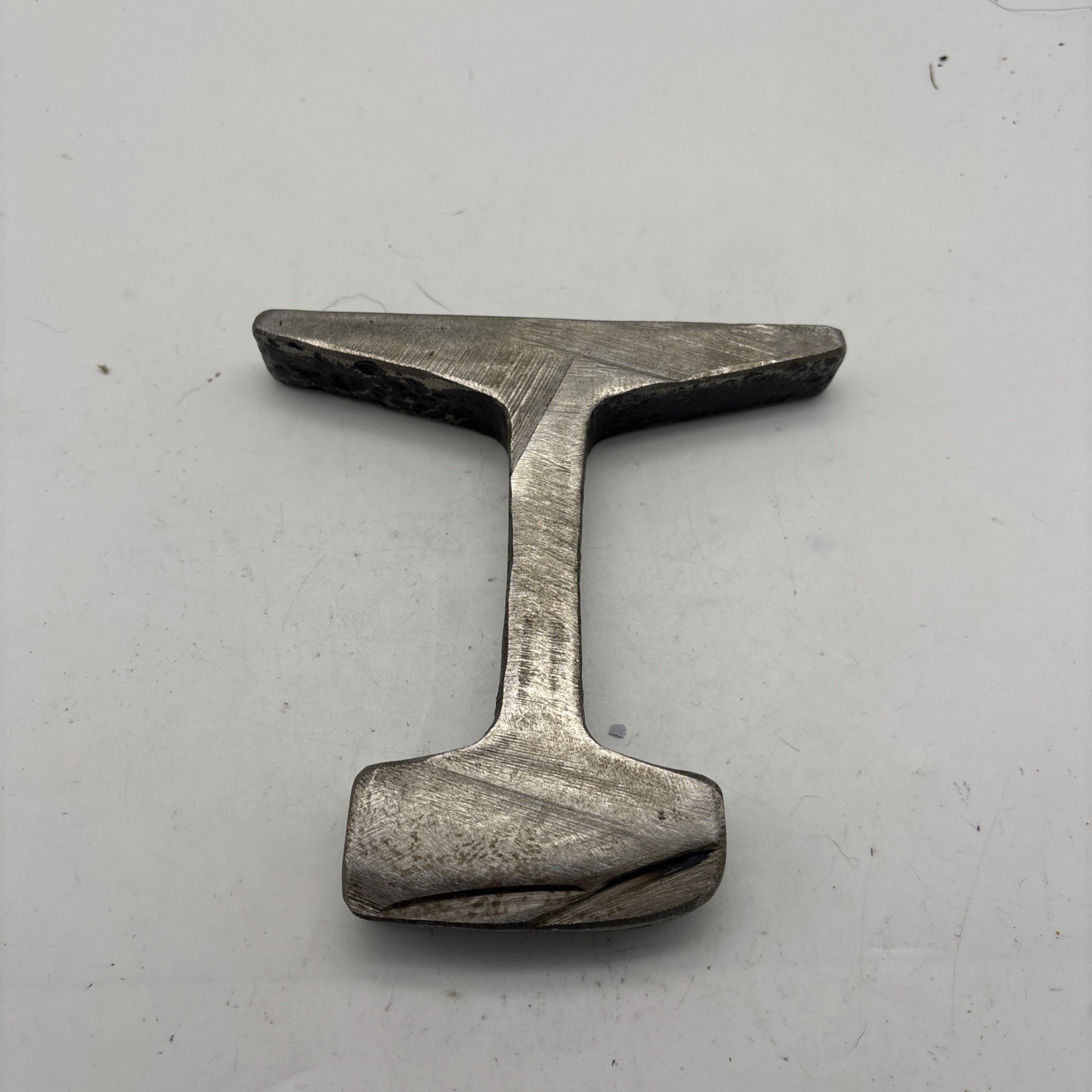 Vintage 3/4” Thin Slice Railroad Train Track Rail Sliver 4.5” Tall 4.5” Wide