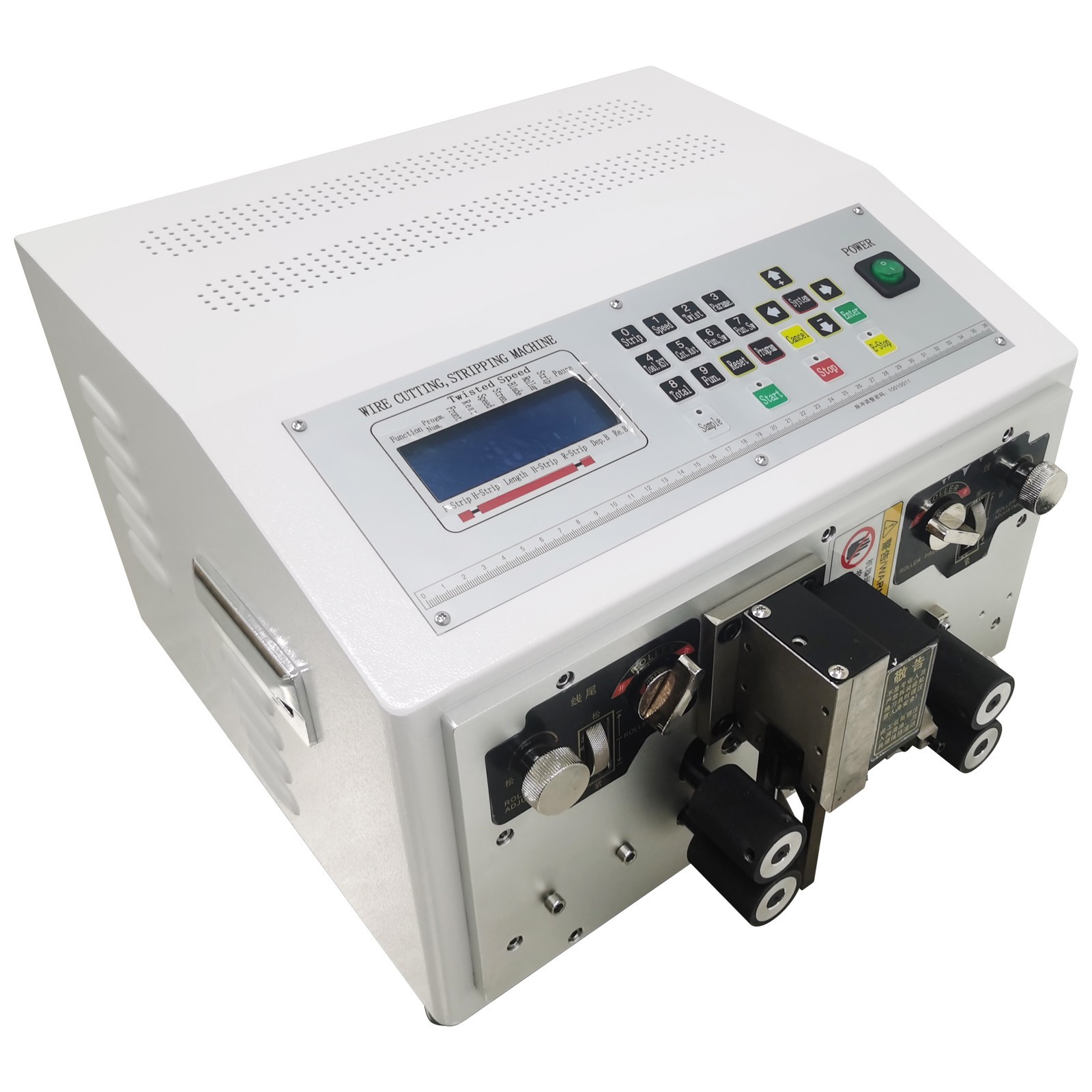 Fully Auto Computer Wire Stripping Cutting Machine AWG8-28 Stranded/Solid Wire