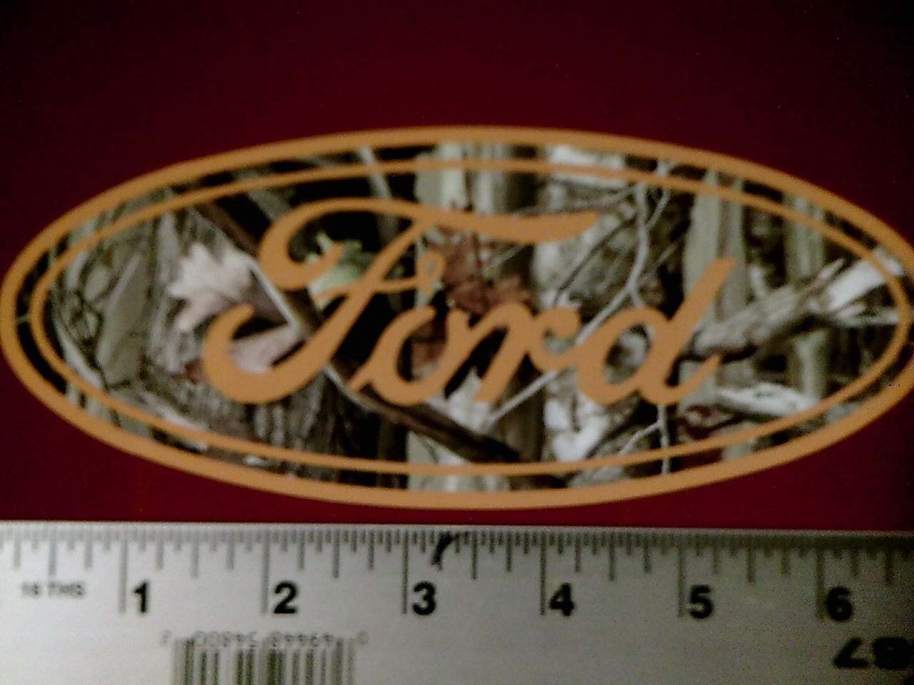 Camo Ford window sticker decal F150 F250 F350 Mustang Torino IMCA USRA NHRA