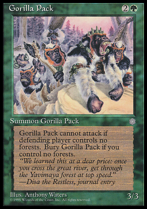 Magic the Gathering MTG Gorilla Pack (247) Ice Age   LP