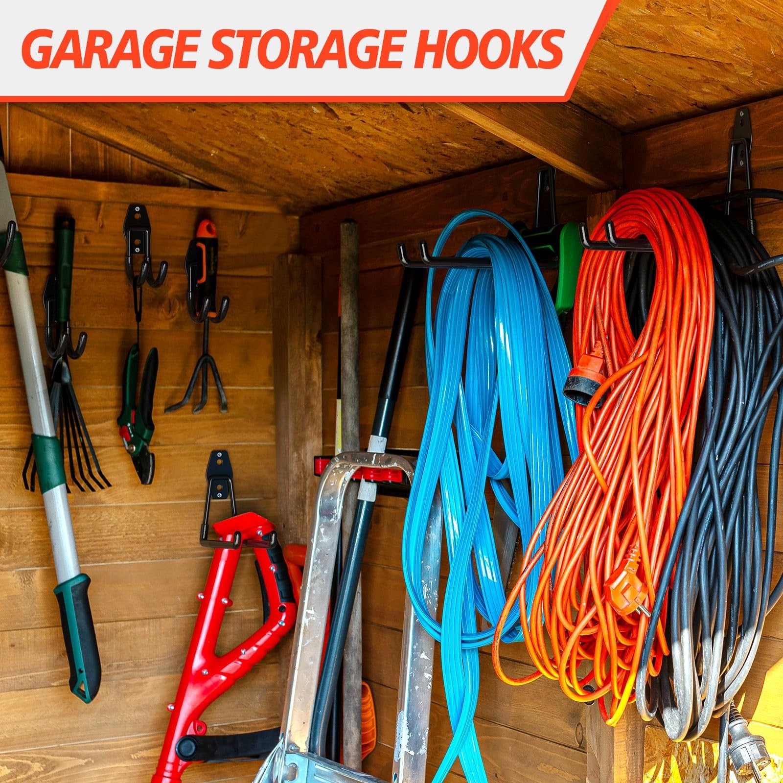 MKRUI 20-Pack Garage Hooks for Storage & Hanging Items, Save Space | Hangs Bi...