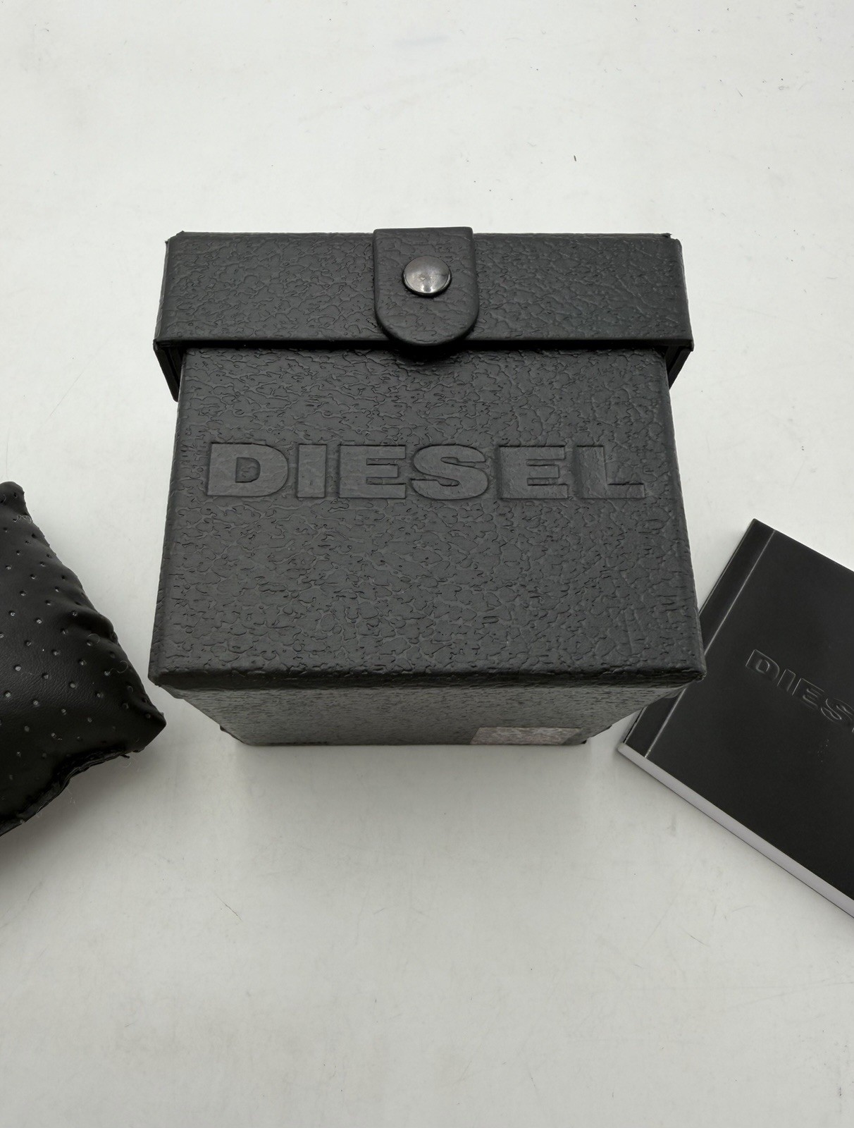 Diesel Watch Box For Display/ Storage With Pillow, Manual, Sleeve - Black Design
