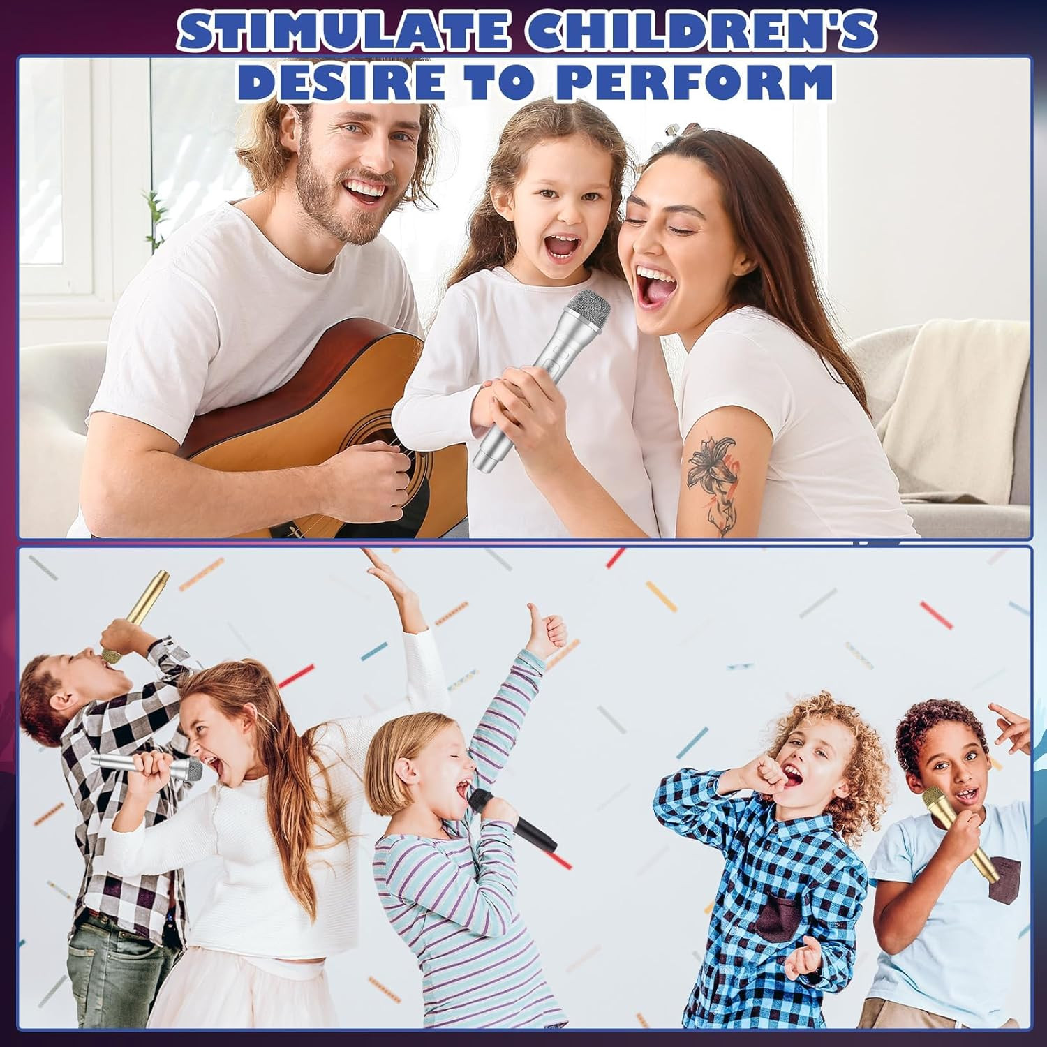 3 Pack Microphone Prop Play Plastic Toy Fake Microphone Simulate Speech Practice