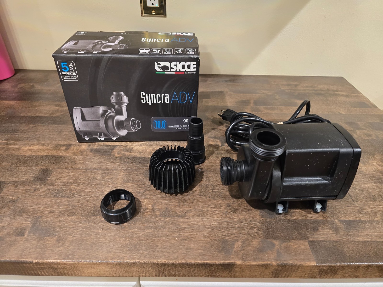 Sicce Syncra ADV Advanced 10.0 Aquarium Fish Tank Water Sump Pump Marine