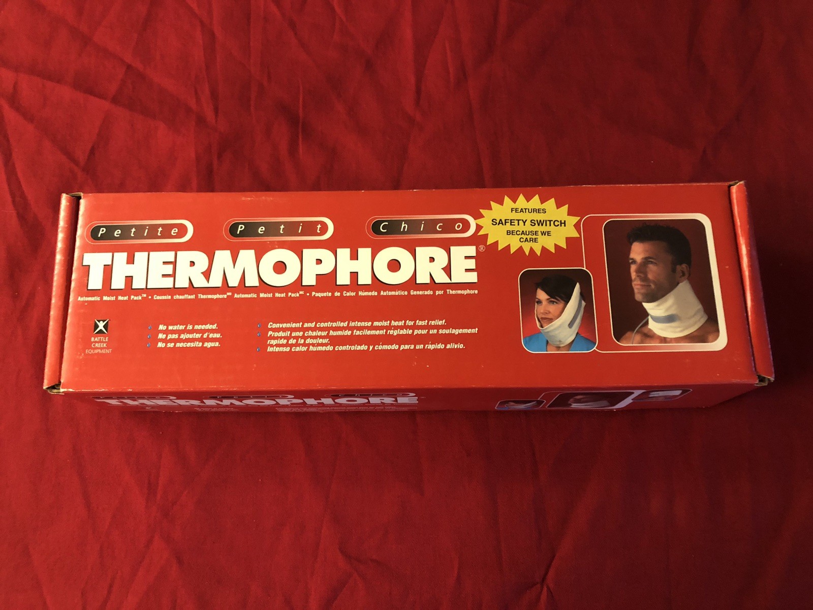 Petite Thermophore Automatic Moist Heat Pack,No Water Needed,Pain Relief,4"x 17"