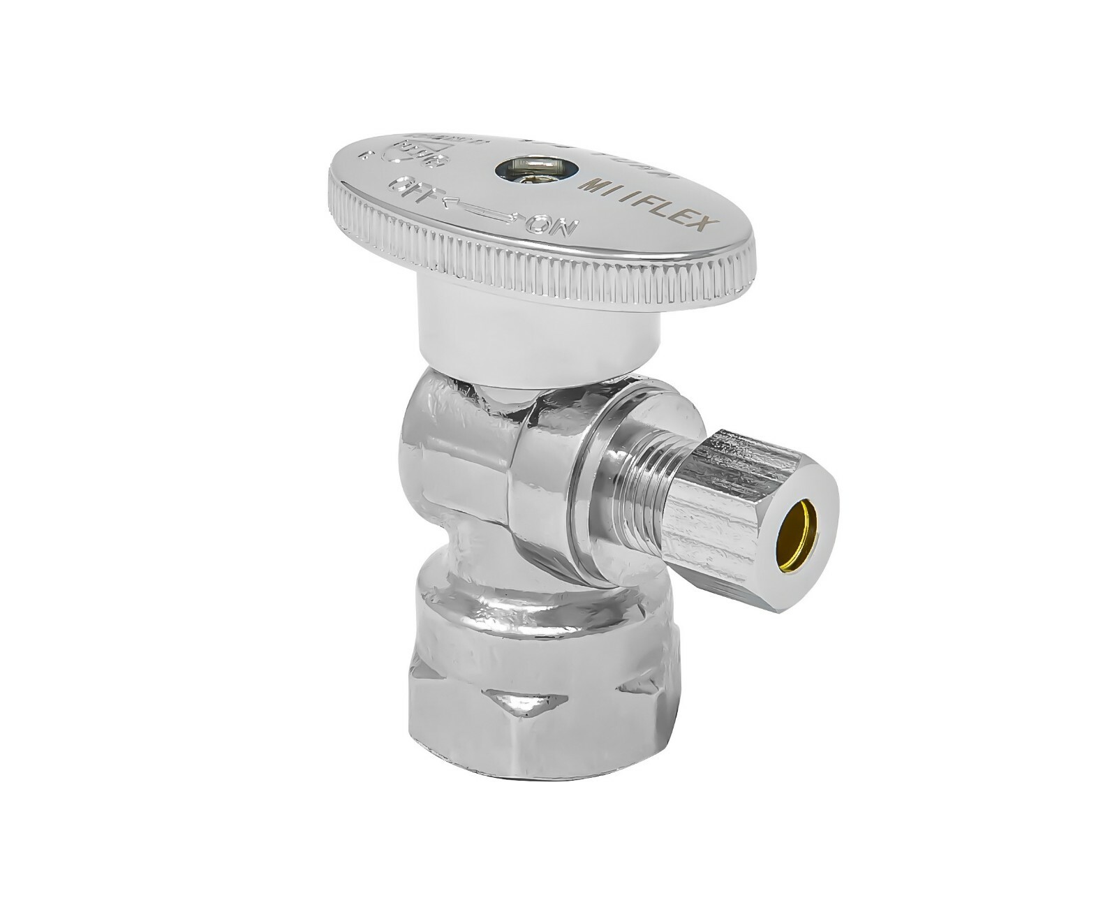 1/2 inch FIP(inlet) x 1/4 inch OD(outlet) 1/4 Turn Angle Stop, FIP x Comp 5 Pack