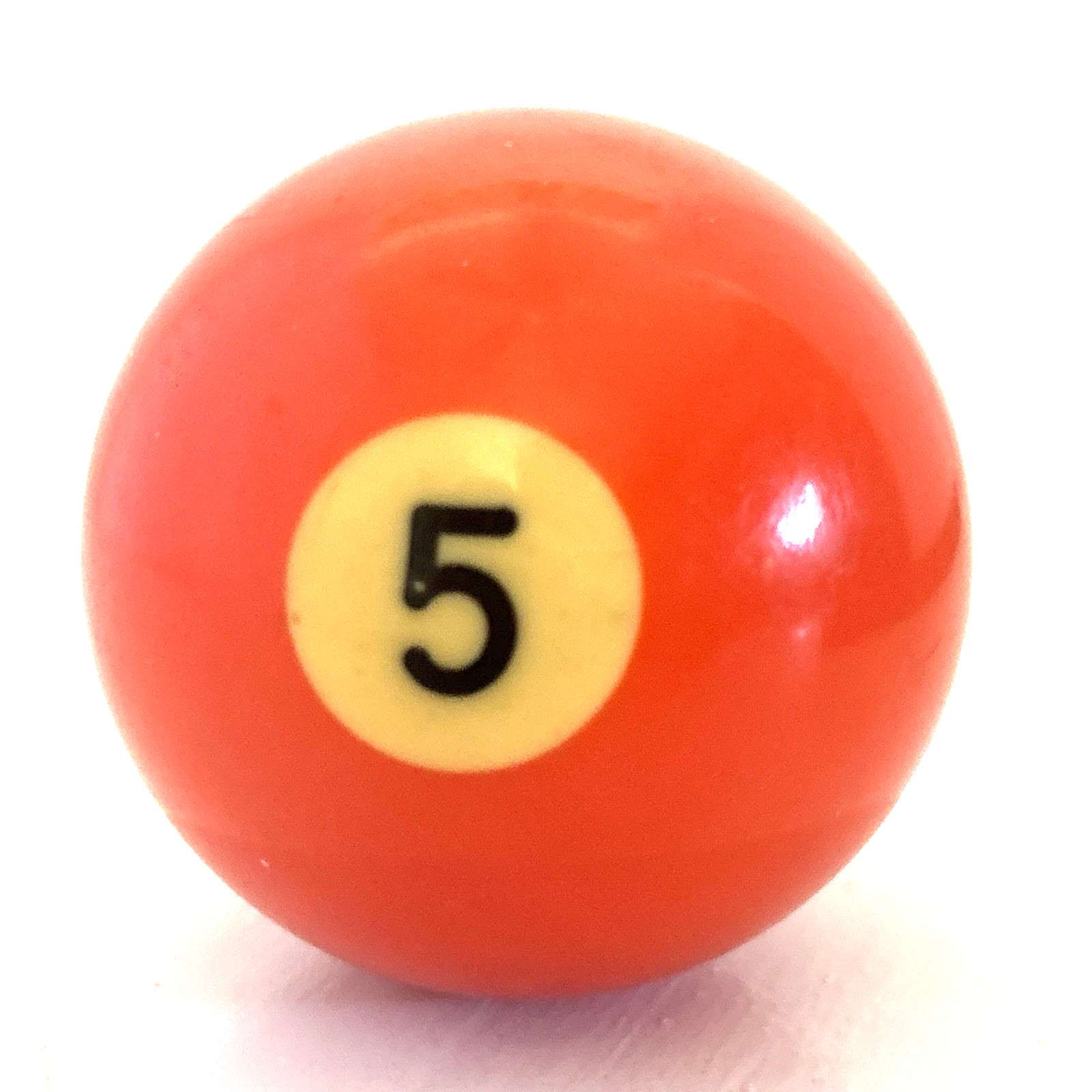 Vintage 2” Billiards No. 5 Orange Ball Replacement #5 Solids VGC