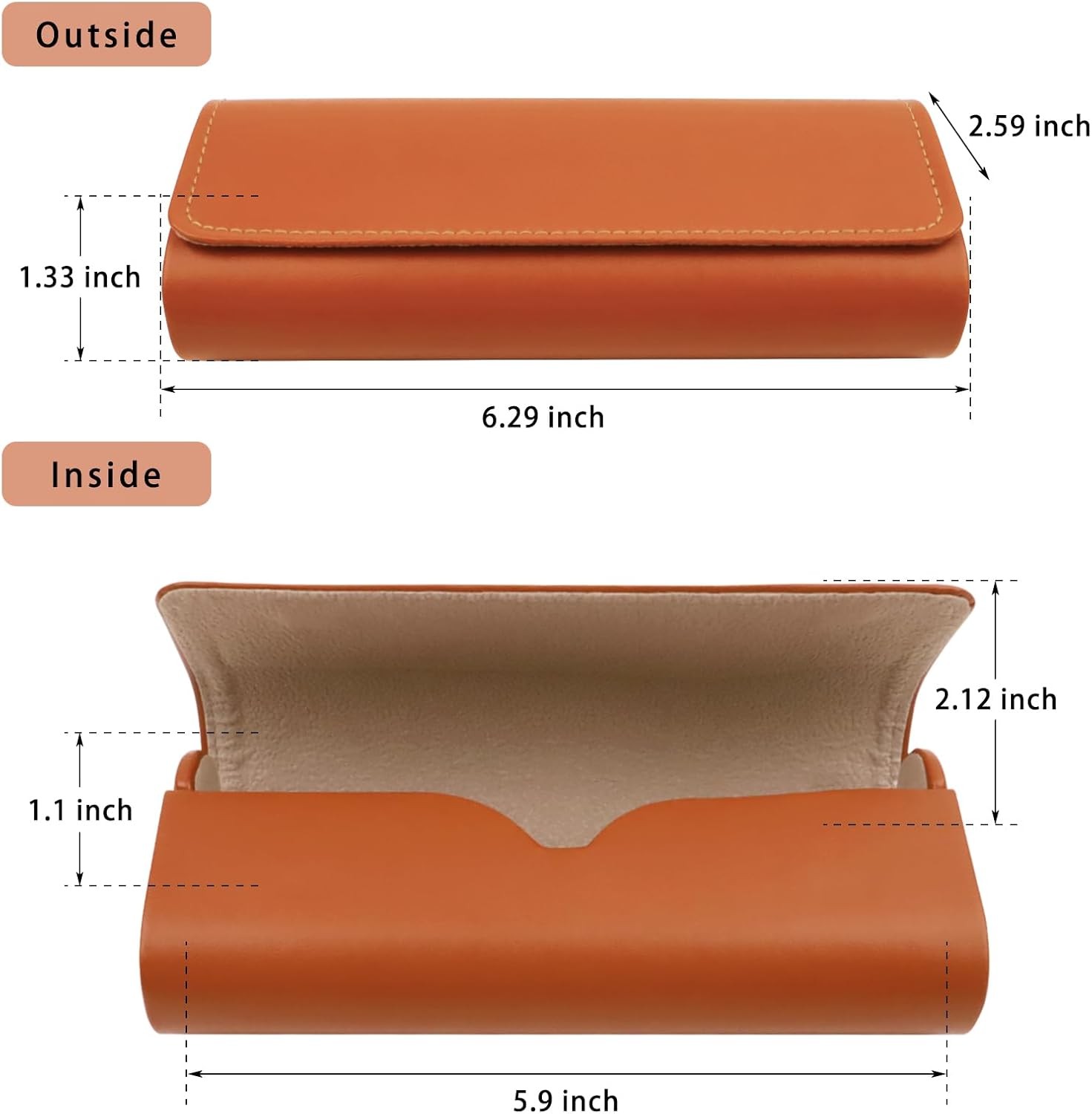 HSYMQ 3PCS Glasses Case, Eyeglasses Case Hard Shell, Reading Hard Glasses Cases