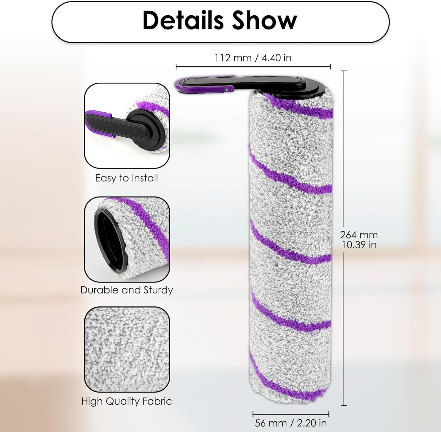 2 Pack S20 Pro Replacement Brush Rollers and Filters Compatible with Narwal S20