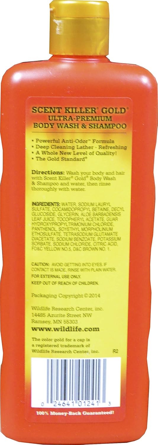 Wildlife Research 1241 Scent Killer Gold 24 ounce Body Wash Shampoo, 24 Ounce