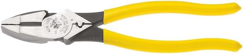 Lineman's Crimping Pliers D213-9NE-CR by Klein Tools, 9-Inch, USA Made, High-Lev