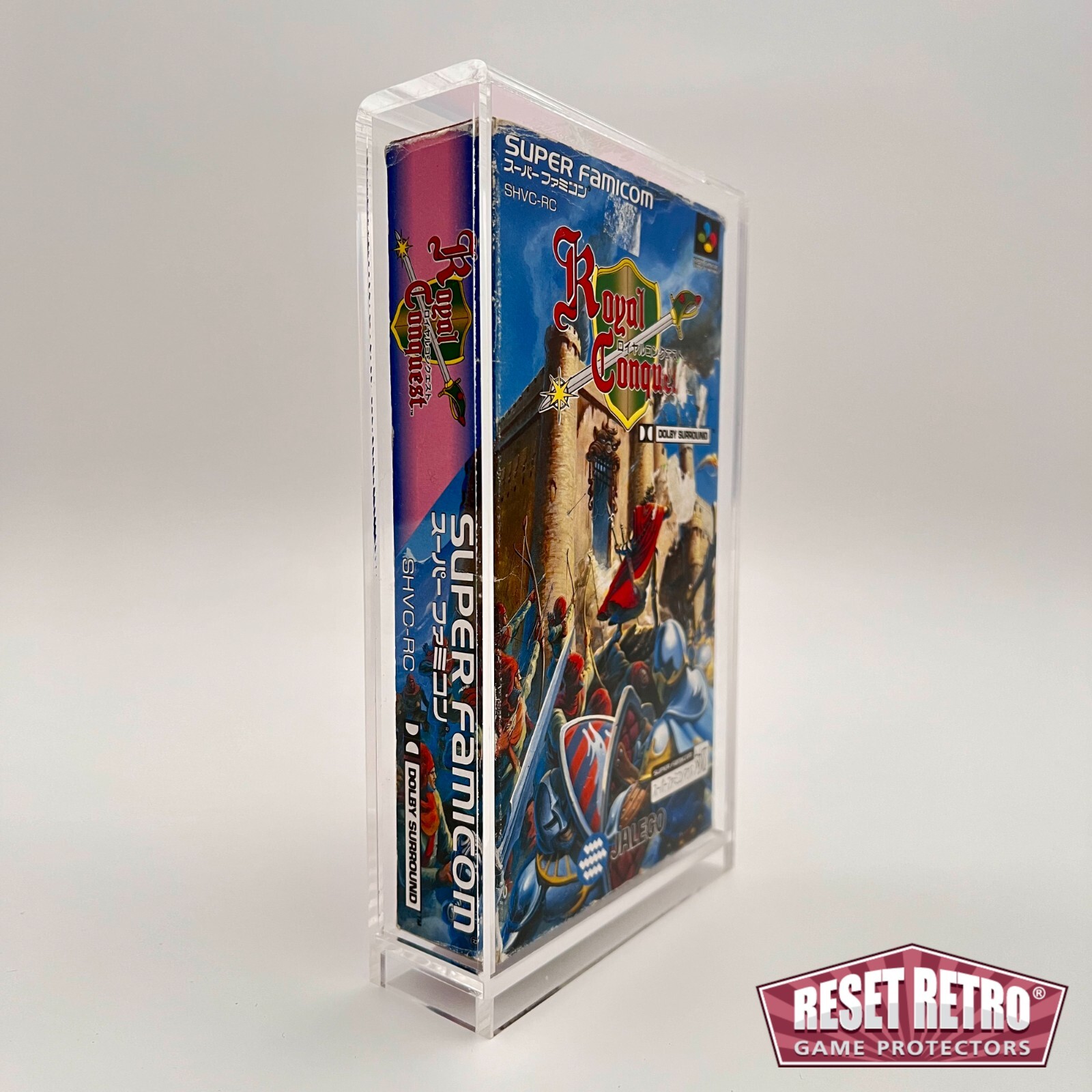 Acrylic box case suitable for Super Famicom UV protection game protector case