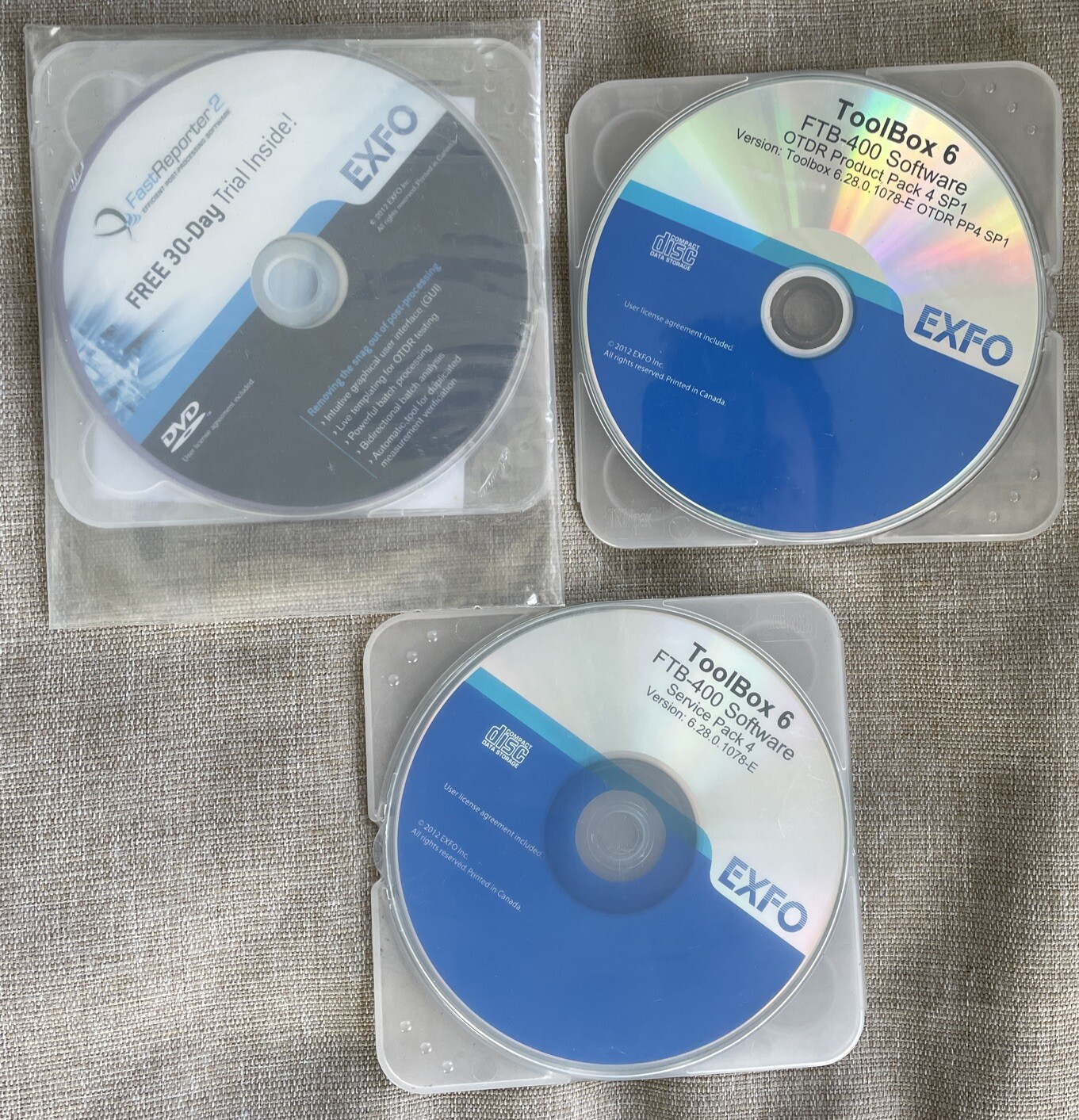 EXFO Toolbox 6 Fab-400 Fast Reporter 2 OTDR Product Service Pack 4 SP1 Software