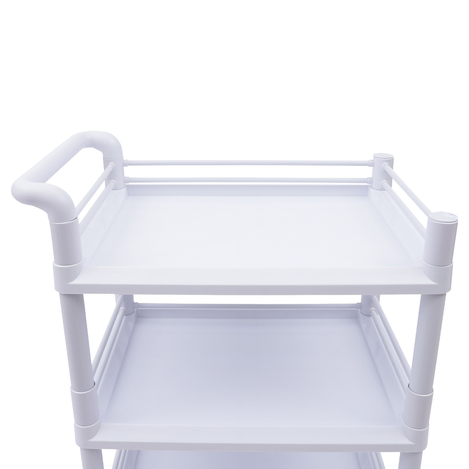 Mobile Utility Cart 3 Tier Rolling Storage Cart with Wheels for Spa Salon
