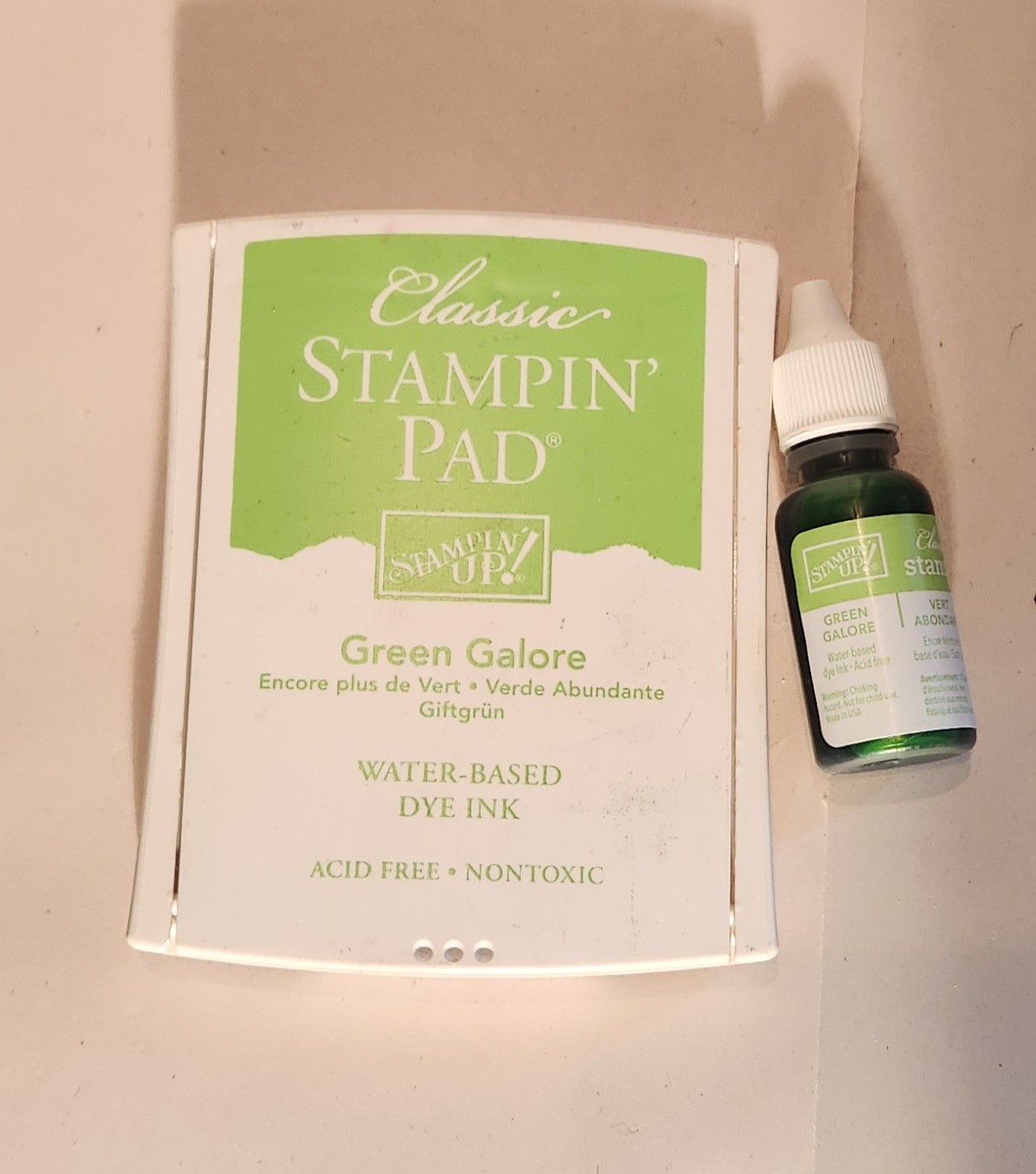 Stampin Up Classic Stampin Pad and Refill - Green Galore