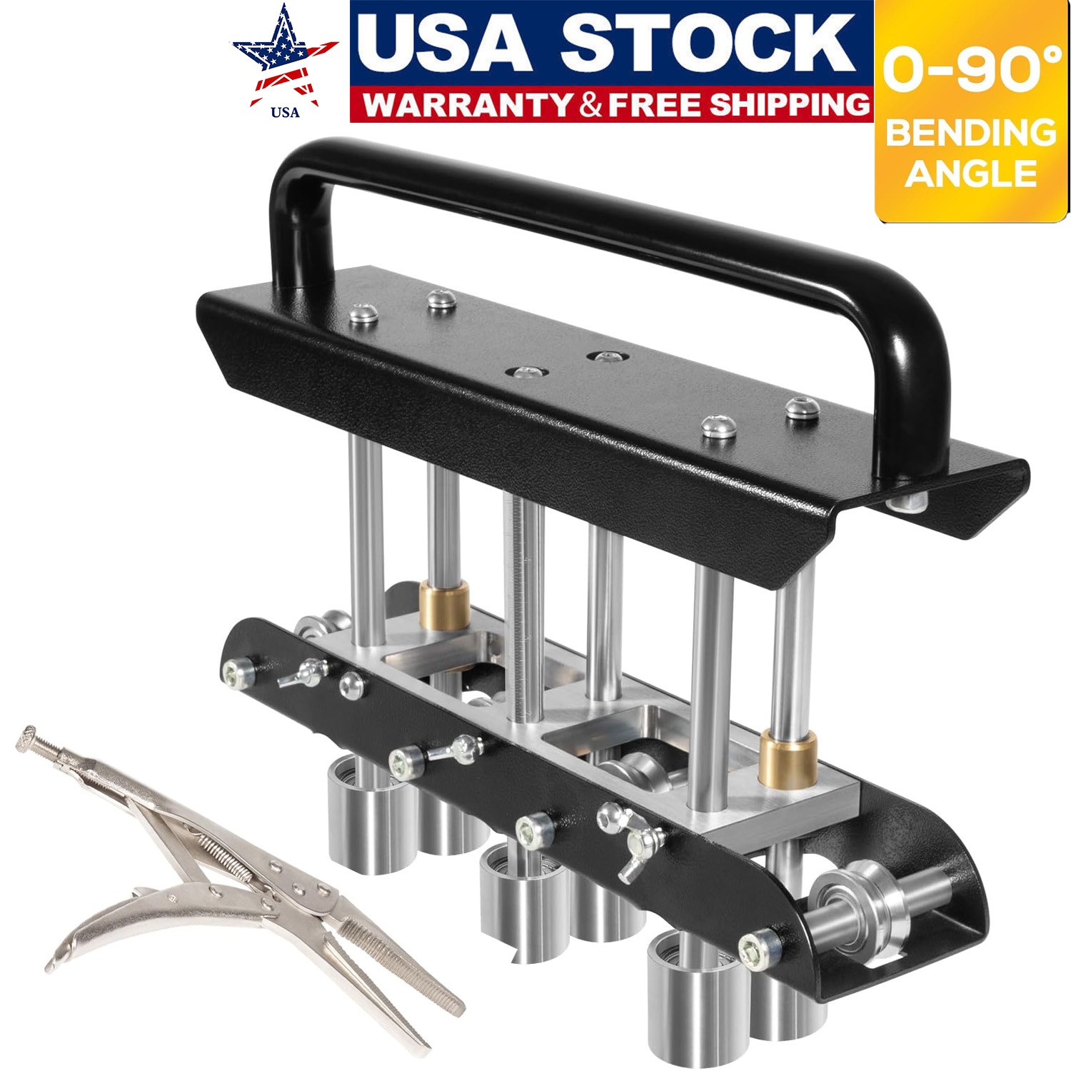 ER3 Three-Station Edge Roller Bender 0-90° Bending Angle for Making 5/8"-4" Bend