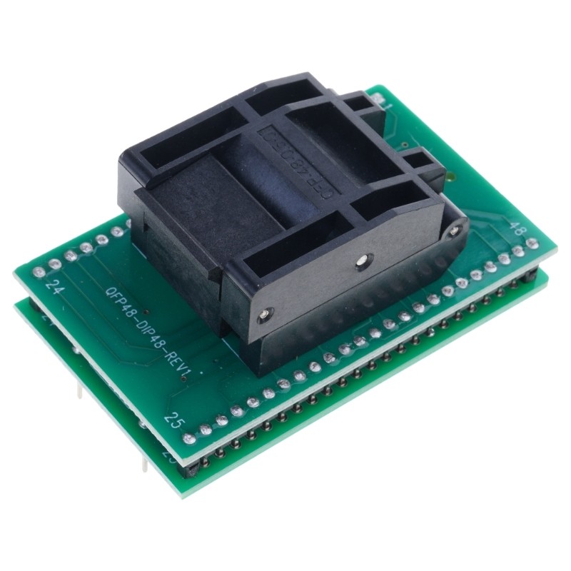 Reliable QFP48 to DIP48 Test Socket for Chip Testing and Debugging