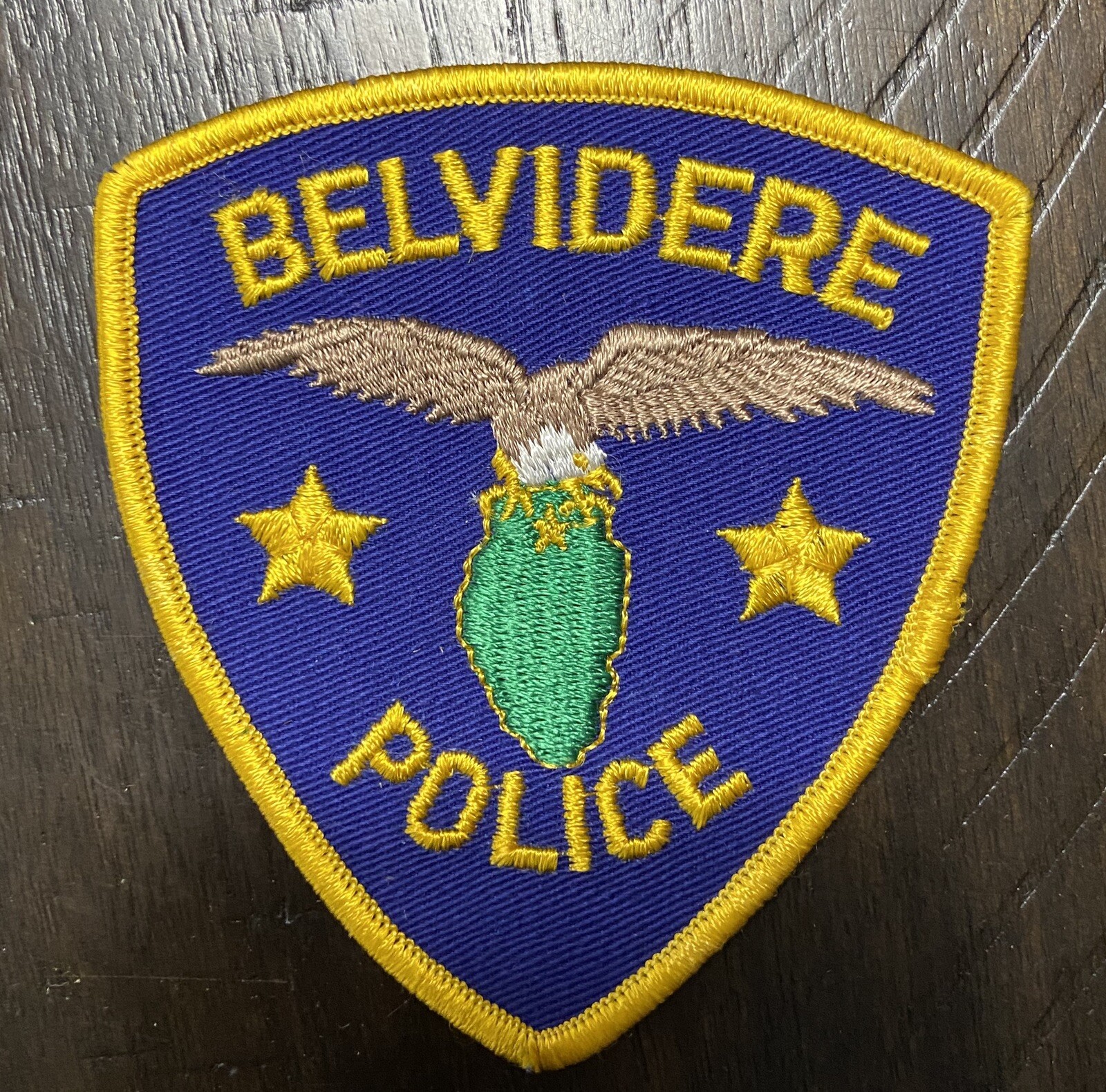 Belvidere Illinois Police Patch Cloth Back - 4.25"
