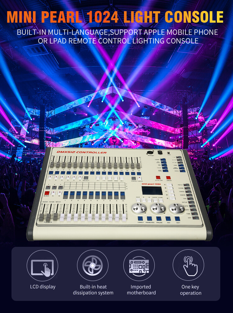 Mini Pearl 1024CH DMX512 Lighting Console Disco Computer Light DMX Controller