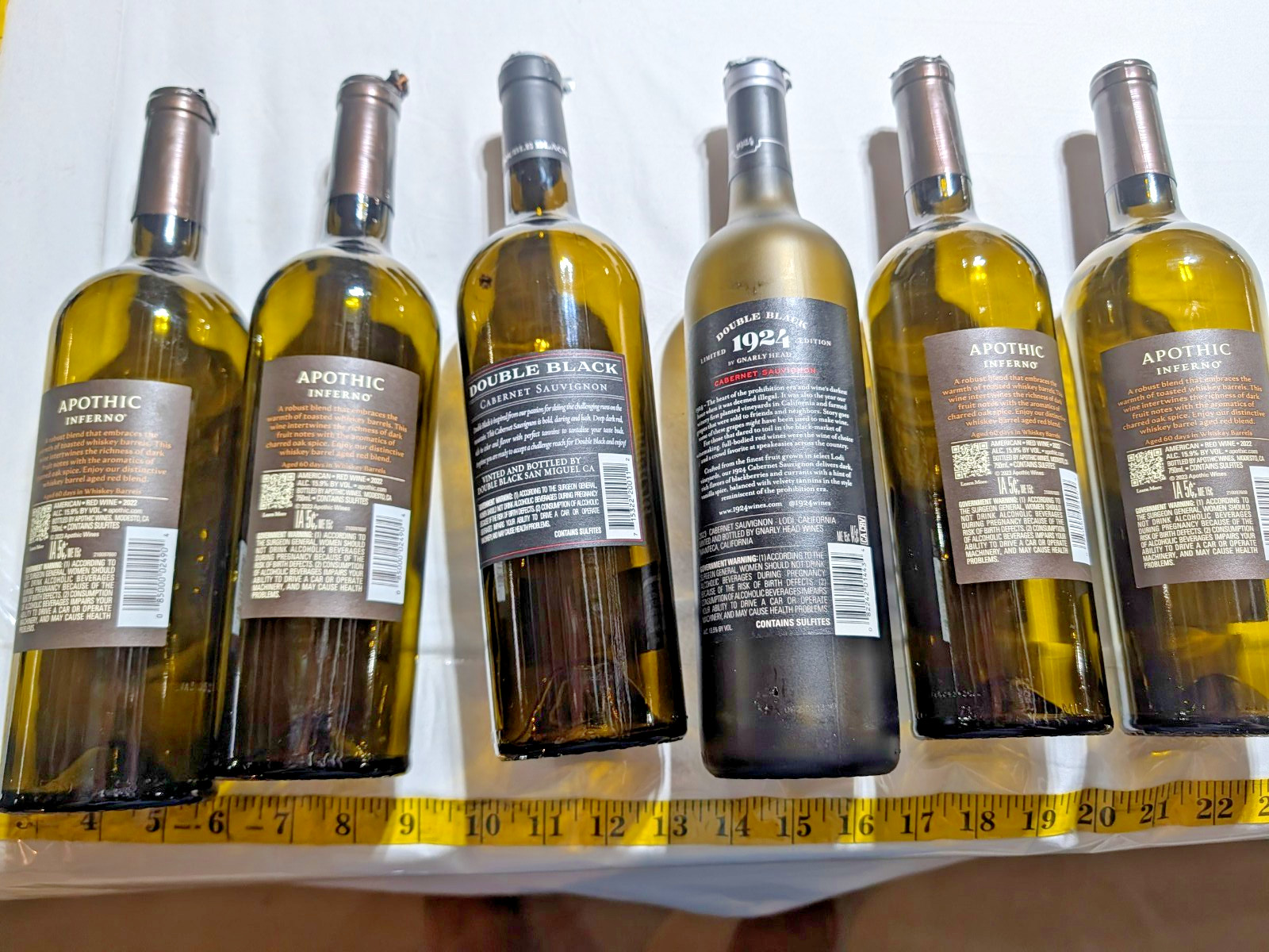 Random Empty Wine Bottles Mix 6 Pack Arts Crafts Ready To Use
