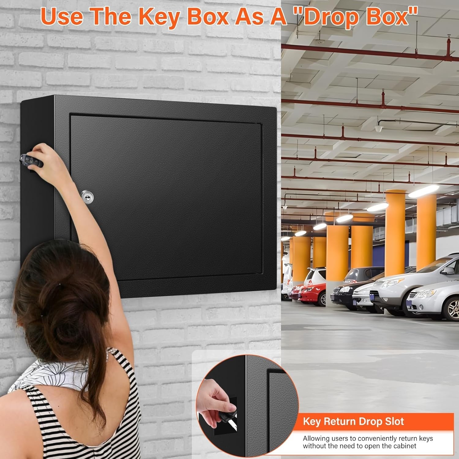 50‑Key Locking Cabinet Organizer